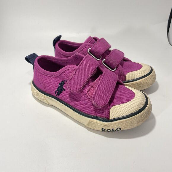 Lot Of 3 Toddler Girls Sneakers Boots Polo Sketchers Circo Sz 5 - 6 Pink Purple - Picture 6 of 16